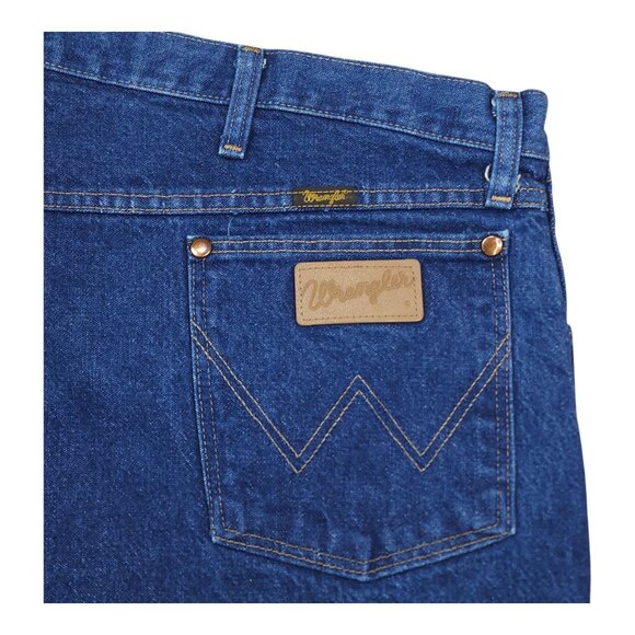 Wrangler Mens Classic Fit Blue Denim Jeans Size 42x30 100% Cotton Heavyweight - Picture 5 of 8